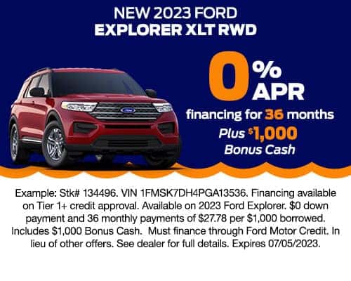 New 2023 Ford Explorer XLT RWD