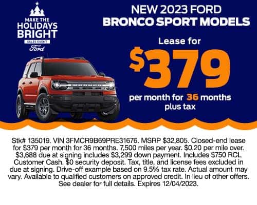 New 2023 Ford Bronco Sport Models