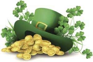 St. Patrick's Day Hat And Coins Clip Art