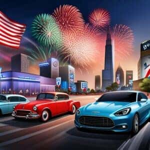 Cars Fourth Of July Blog Art AI