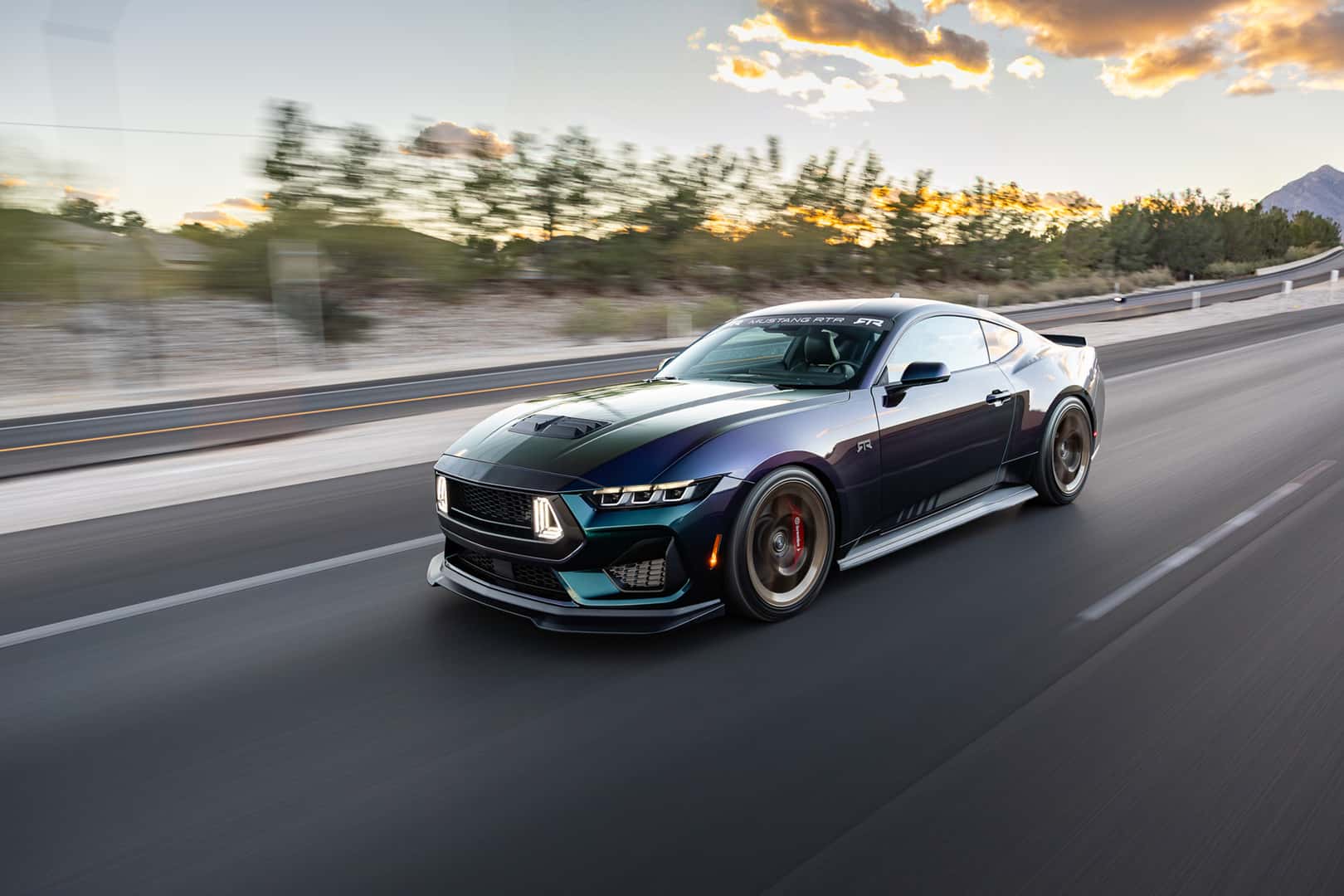 RTR Mustang driving