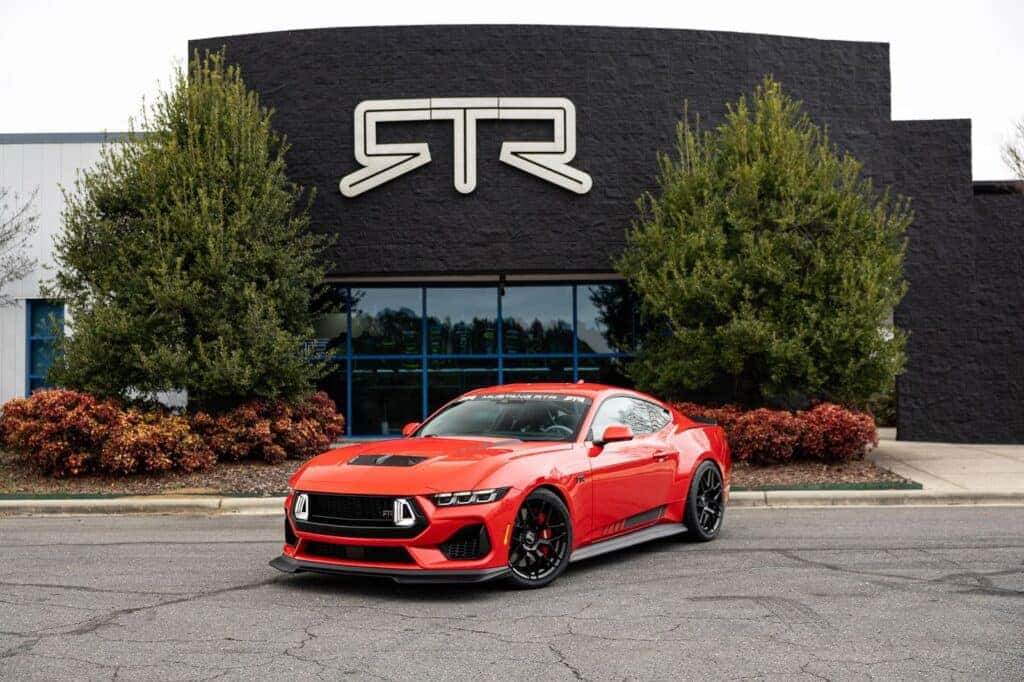 RTR red Mustang front