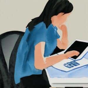 Blog Art of Women on Computer
