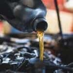 Oil Pouring Into Engine