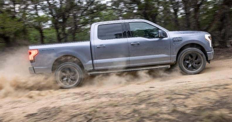 2023 Ford F-150 Lightning offroading