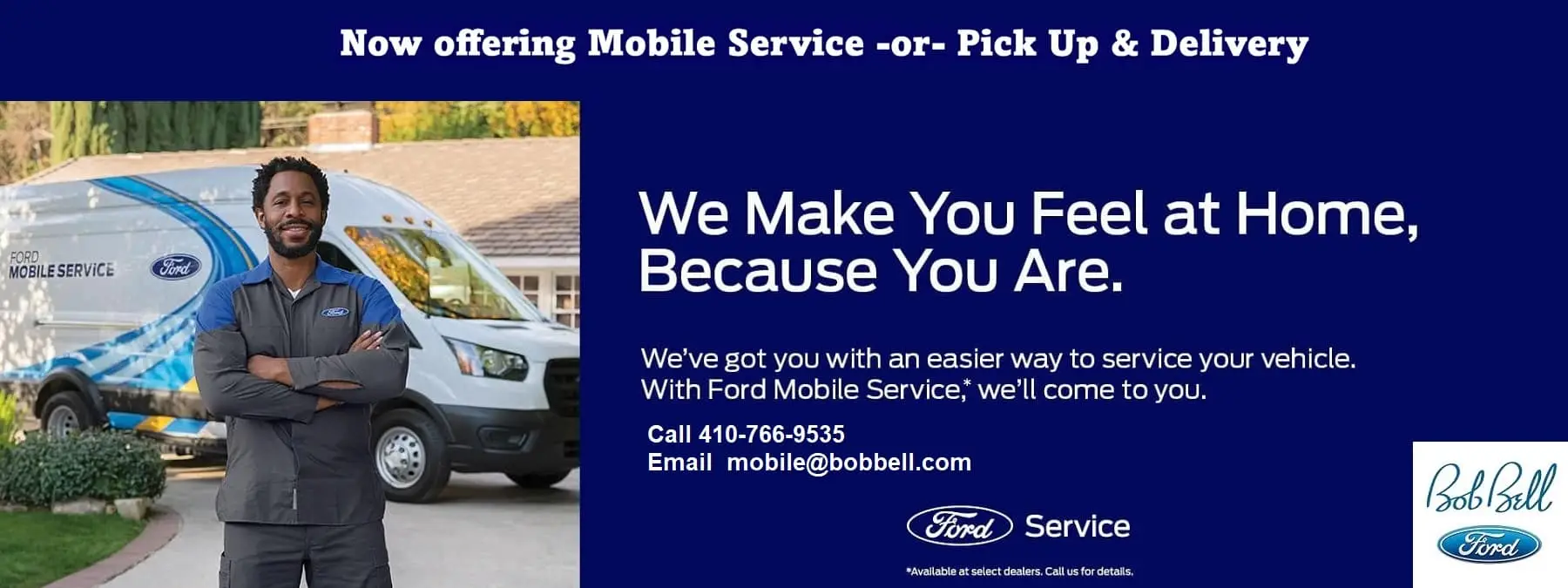 Baltimore Ford Service pick up and mobile