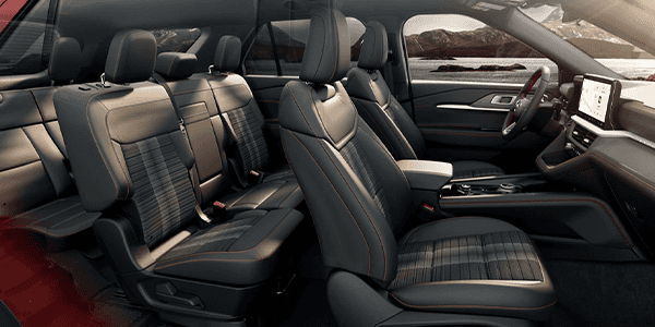 vehicle interior with 3rd row seating