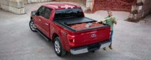 Rear view of a Ford F-150