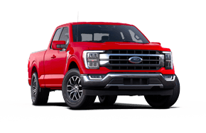 2022 Ford F-150 Lariat in the color Race Red