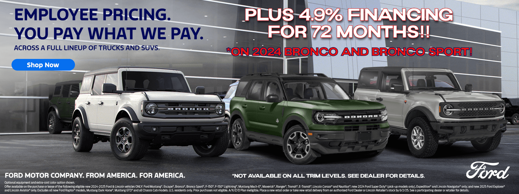 Shop The Bronco Family