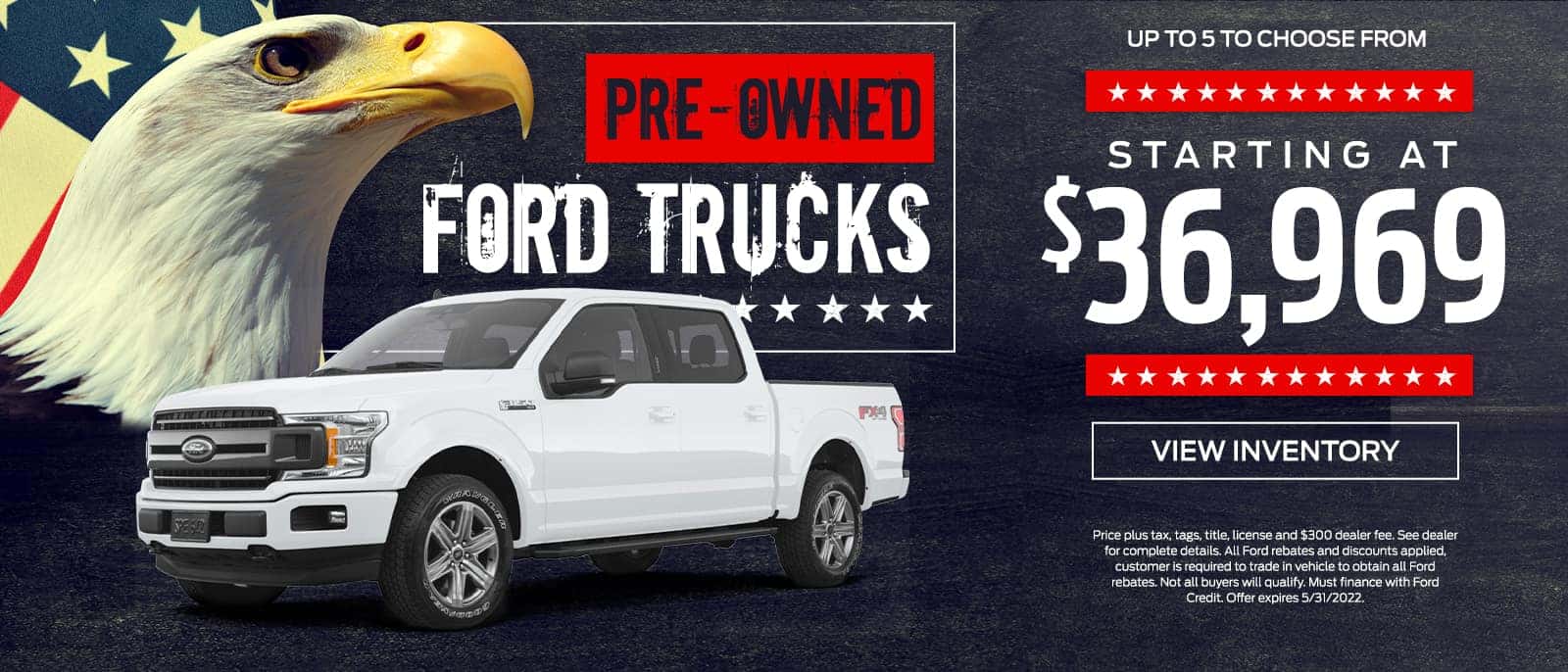 HUGE SELECTION OF PRE-OWNED FORD TRUCKS