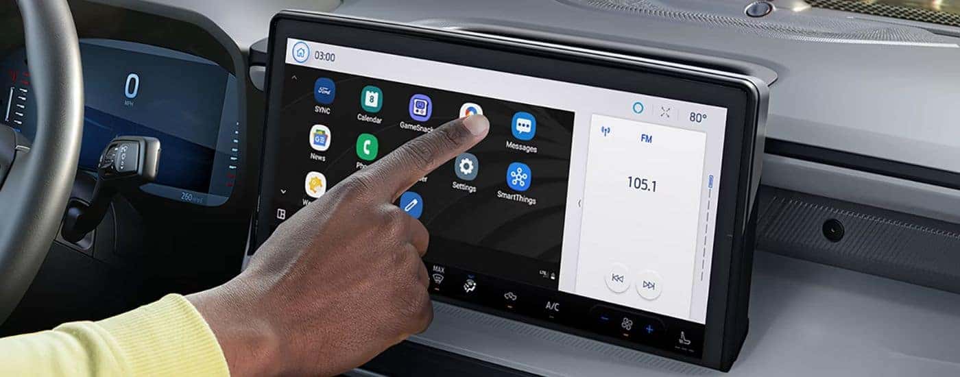 2026 Ford Maverick 13.2-inch infotainment display.