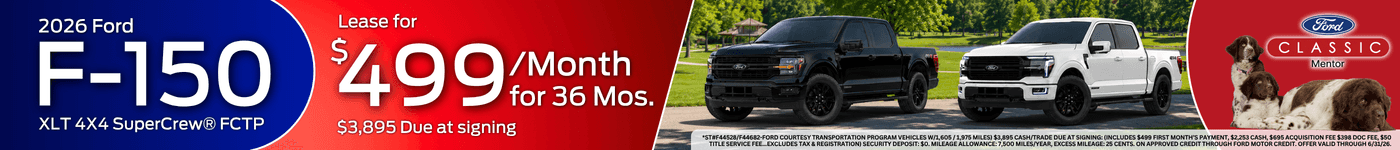 Classic Ford Mentor - June Special Offers - 2026 Ford F-150