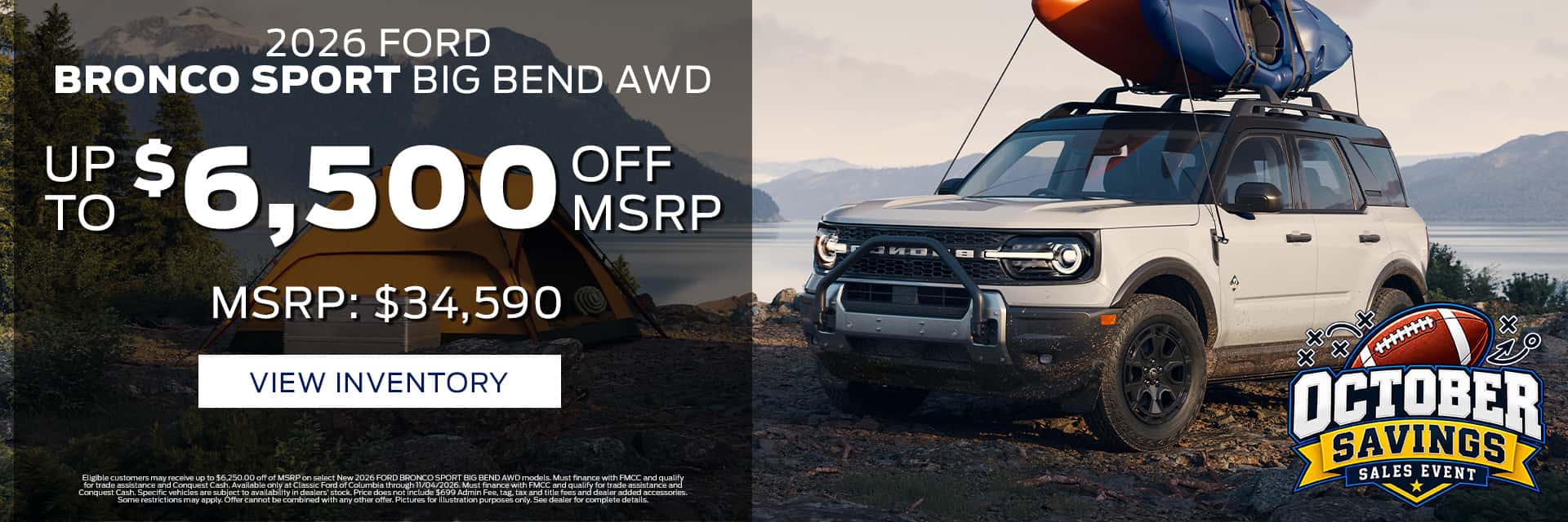 bronco sport ford columbia south carolina sales specials