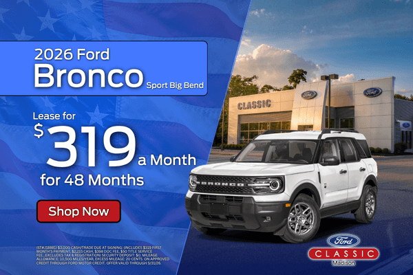 2026 Ford Bronco Sport Big Bend Lease