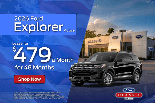 2026 Ford Explorer Active Lease