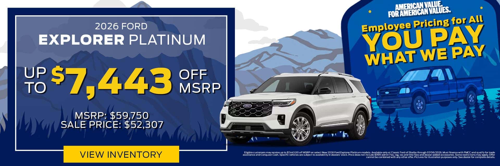 ford of shelby north carolina explorer platinum