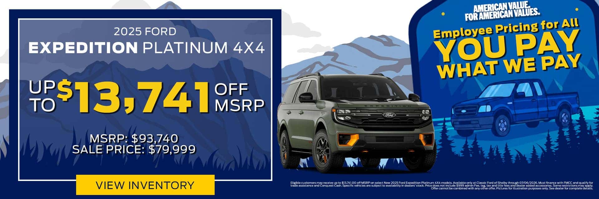 ford of shelby north carolina expedition platinum