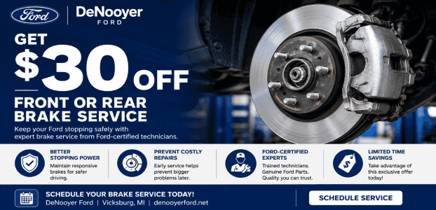 Brake service discount at DeNooyer Ford