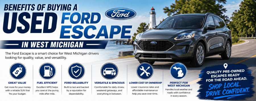 Benefits of Buying a Used Ford Escape in West Michigan