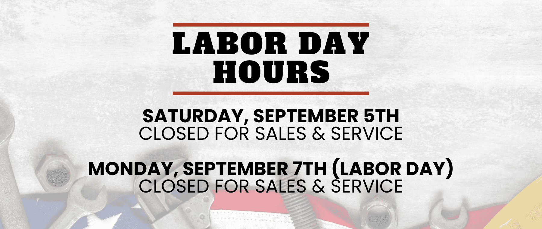 Labor Day Hours 2026