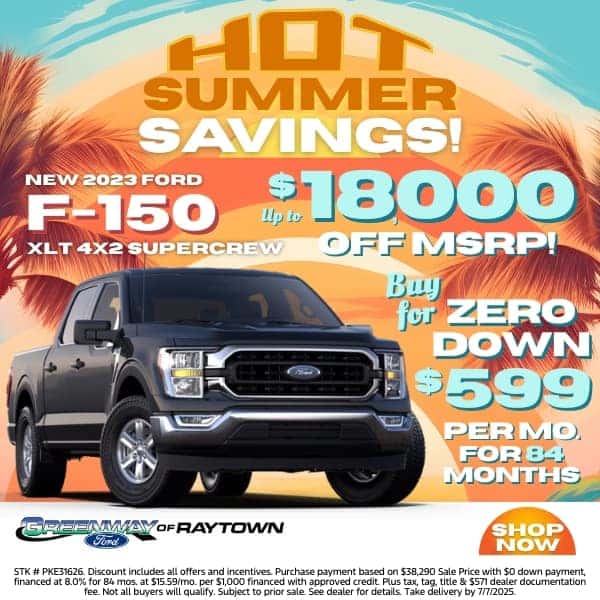 Up to $18,000 Off the Last New 2023 Ford F-150s!