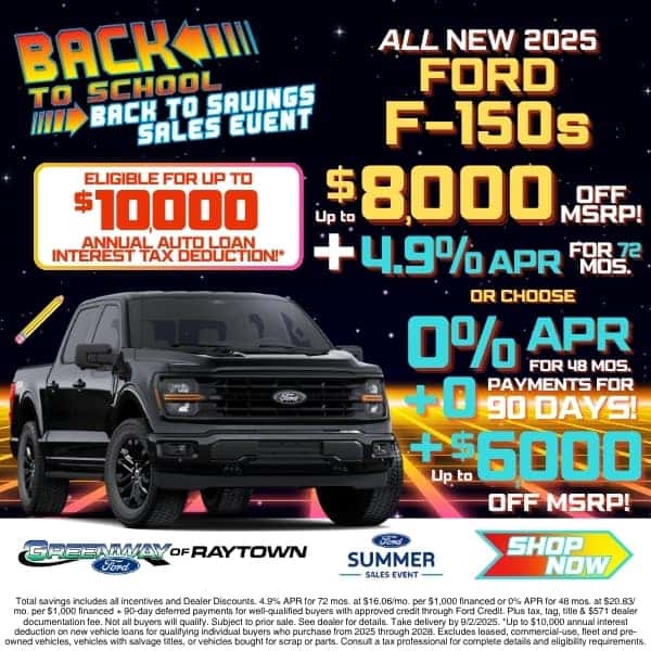 New 2025 Ford F-150s