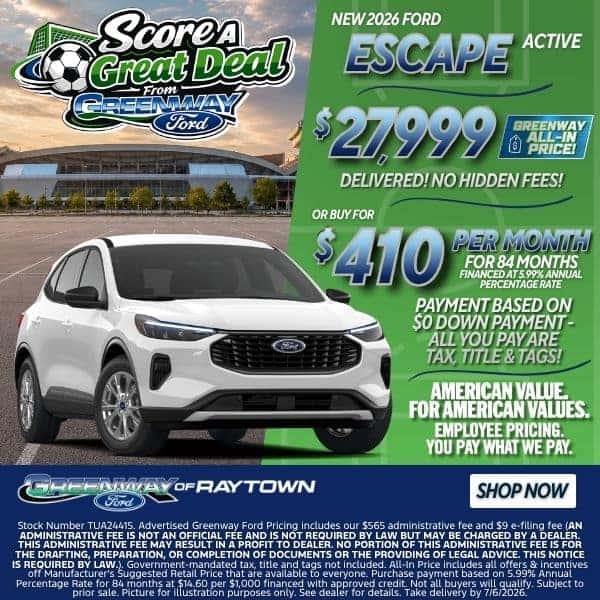 New 2026 Ford Escape