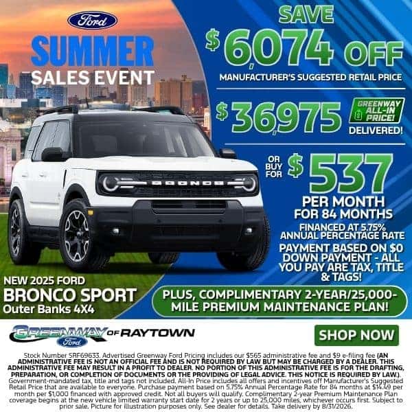 New 2025 Ford Bronco Sport