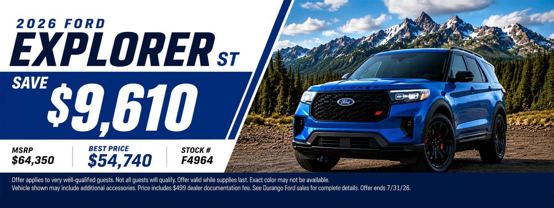 explorer Sport Offer