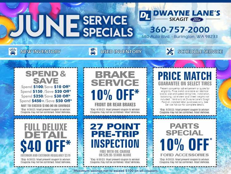 Ford Service Coupons Burlington Dwayne Lane's Skagit Ford