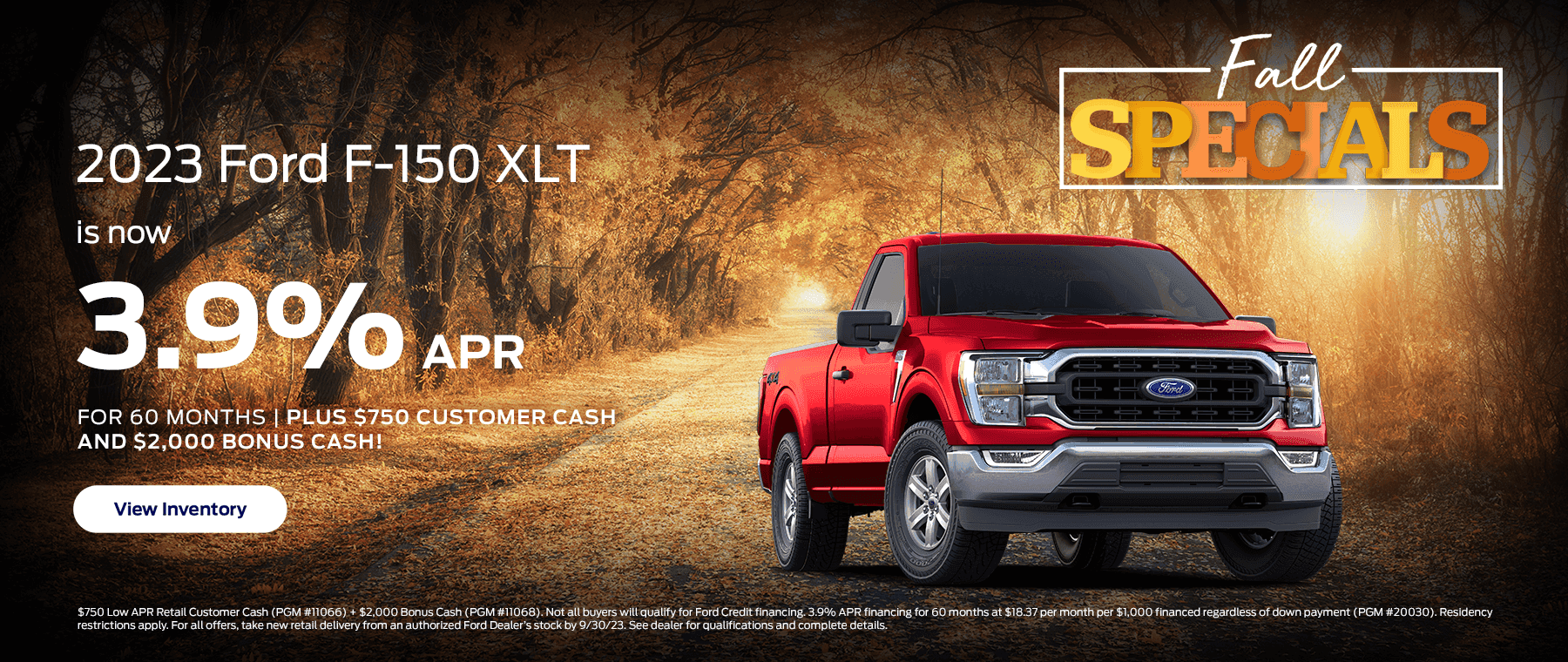 F-150 XLT is now 3.9% for 60 months!