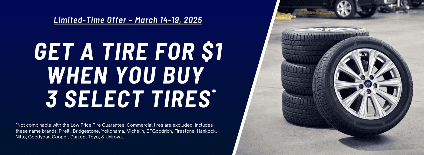 Buy 3 tires and get the 4th for $1