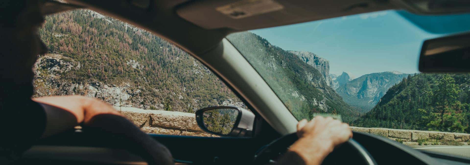 Driving through Mountains