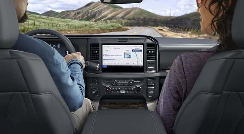 Infotainment display on a 2025 Super Duty from a dealer near Westcliffe