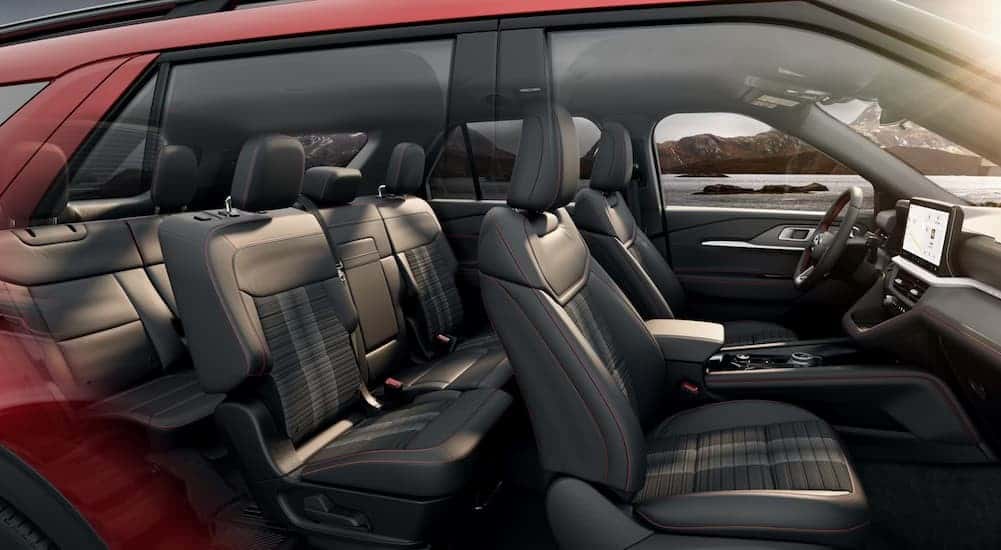 Gray interior in a 2026 Ford Explorer for sale near Pueblo.