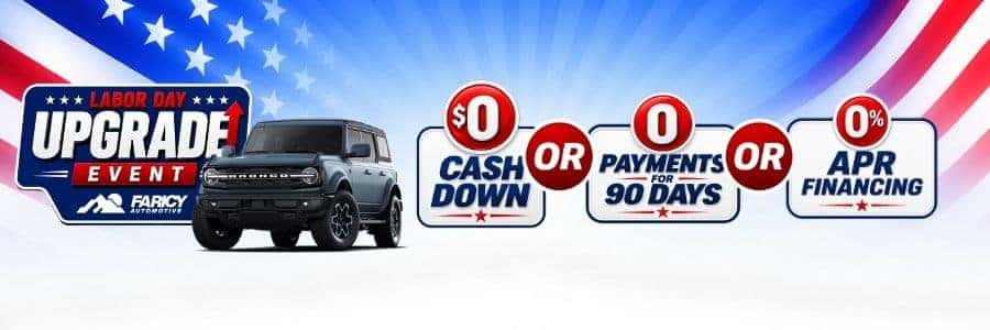 Labor Day Specials at Faricy Ford in Canon City