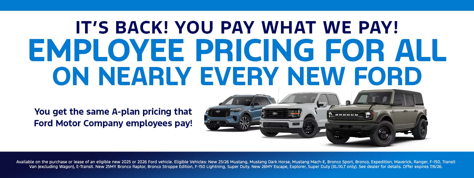 Employee Pricing