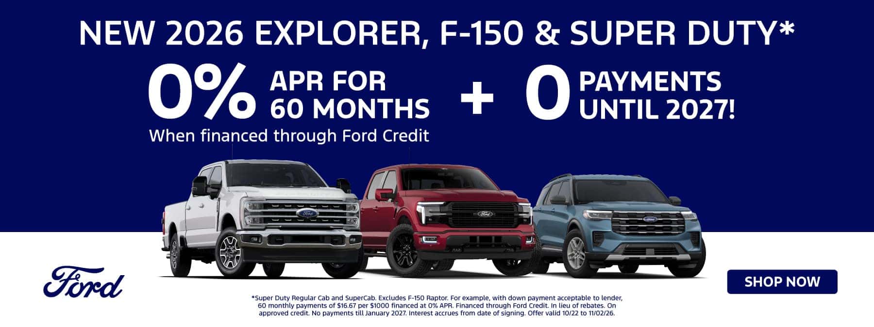 $0 Payments for 60 Days
