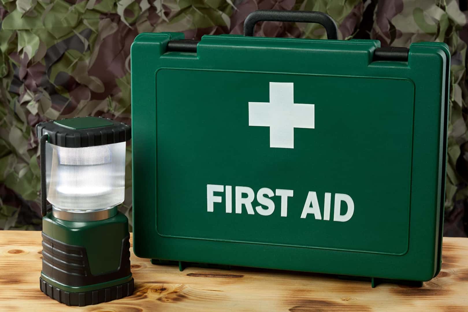 Hurricane, earthquake, disaster survival kit.
