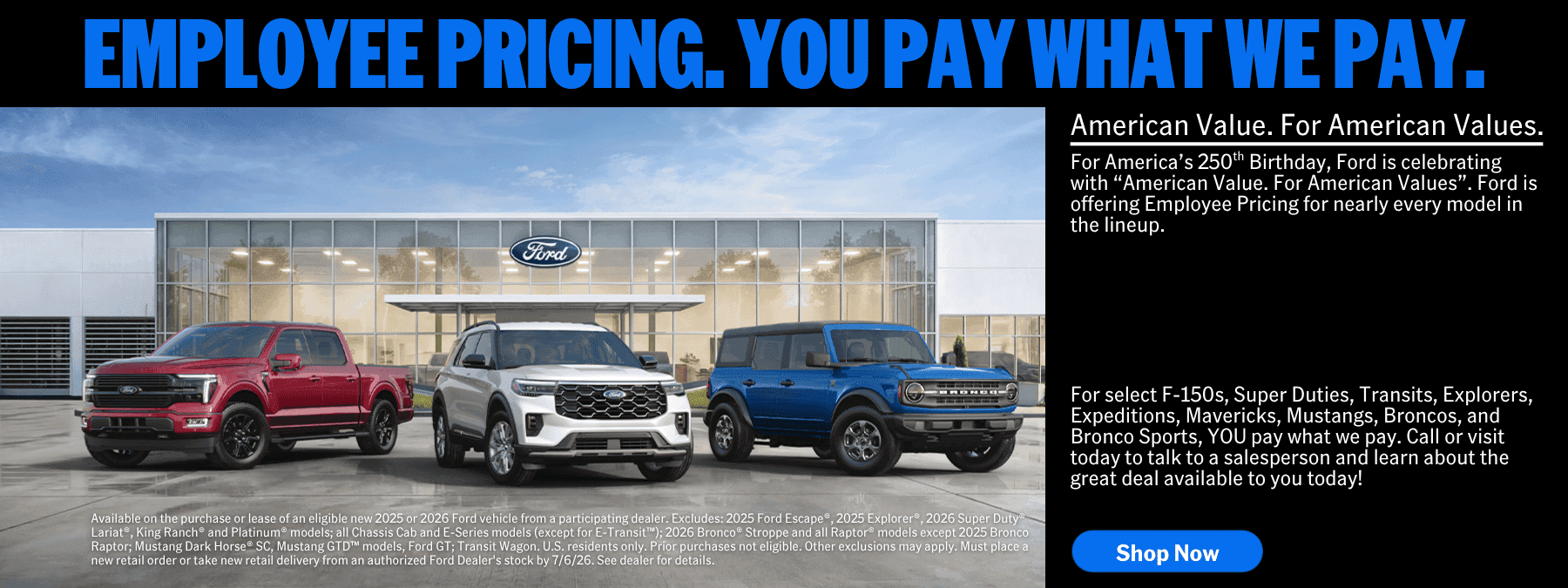 Employee Pricing