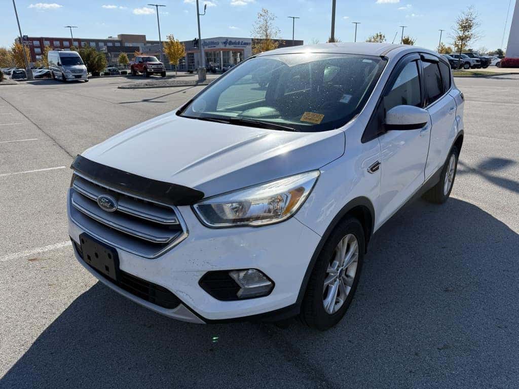 Used Ford Escape SUV in white exterior at Greg Hubler Ford Muncie