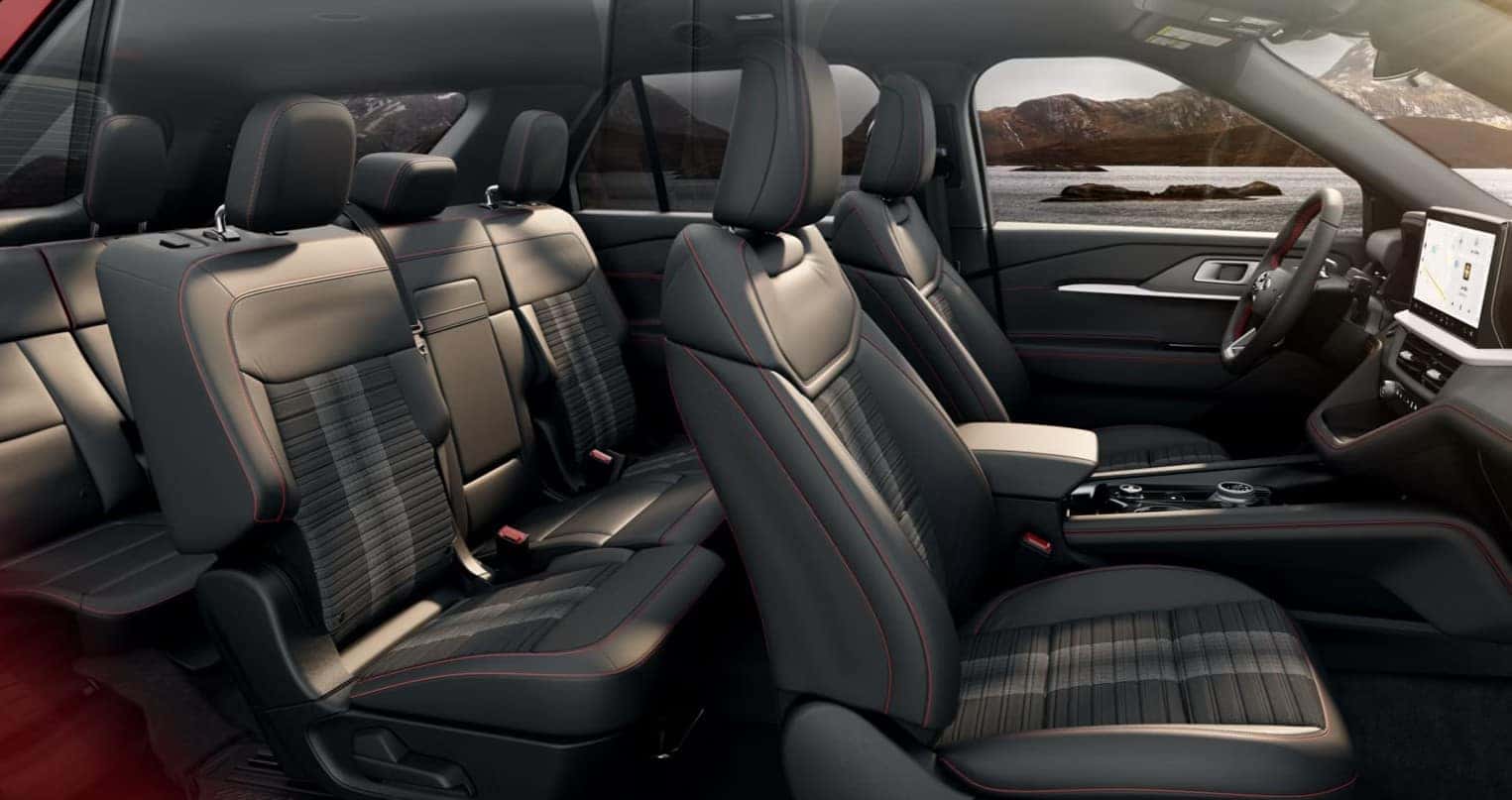 2026 Ford Explorer family interior and three-row seating