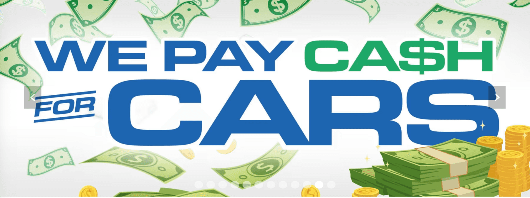We pay cash for cars