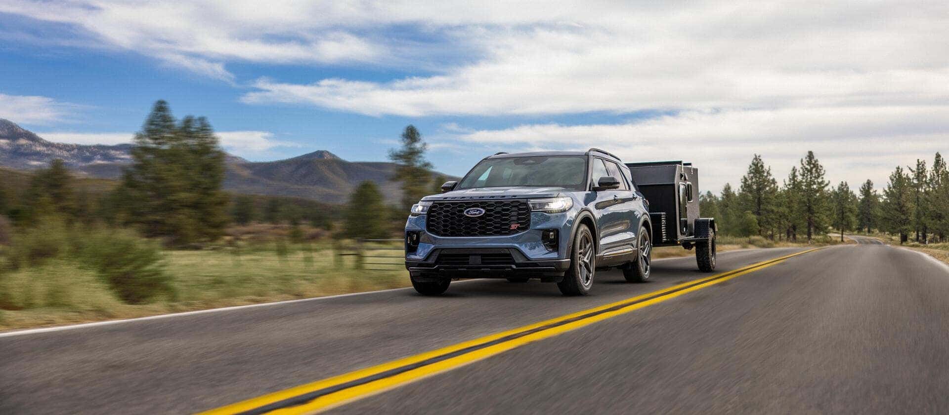 2026 Ford Explorer Towing a Trailer
