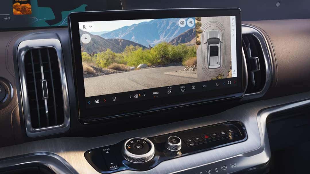 Ford Pro Trailer Backup Assist Dial on Dashboard