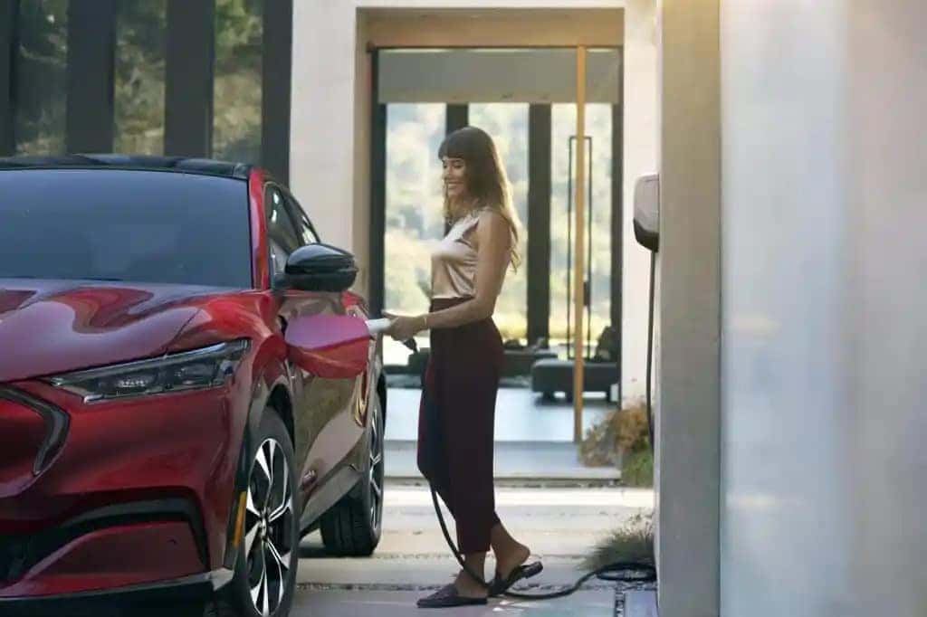 Ford Mustang Mach-E Level 2 home charging station setup