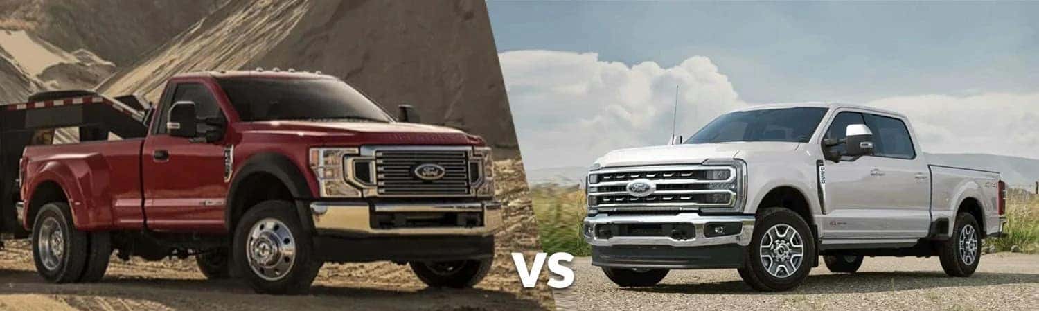 Ford F-350 SRW and DRW side by side comparison