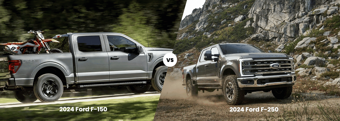 2024 Ford F-150 Vs. 2024 Ford F-250 2024 Ford F-150 Vs. 2024 Ford F-250