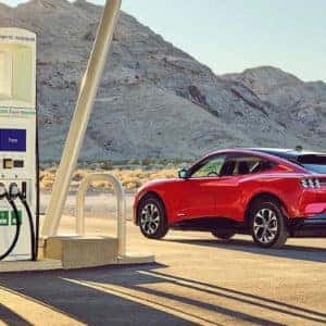 Mach-E with Charging Station